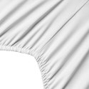Prześcieradło z mikrofibry 220x200 Soft białe jednobarwne z gumką Prześcieradło z mikrofibry 220x200 Soft białe jednobarwne z gumką