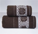 Ręcznik Dotti 50x90 esspresso brązowy 420 g/m2 frotte Greno