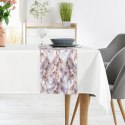 Obrus + bieżnik 140x220+33x220 Anita 4 biały zdobiony wzorem roślinnym Eurofirany Obrus + bieżnik 140x220+33x220 Anita 4 biały zdobiony wzorem roślinnym Eurofirany