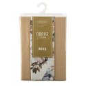 Obrus + bieżnik 140x220+33x220 Anita 5 beżowy zdobiony wzorem liści Eurofirany Obrus + bieżnik 140x220+33x220 Anita 5 beżowy zdobiony wzorem liści Eurofirany