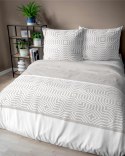 Pościel bawełniana 220x200 beżowa geometria 5112 B Bawełna 32 Pościel bawełniana 220x200 beżowa geometria 5112 B Bawełna 32