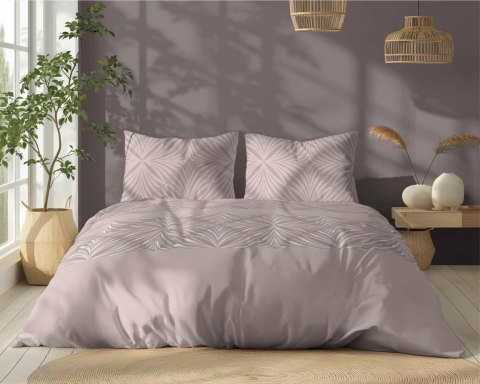 Pościel bawełniana 220x200 pudrowa różowa geometria 5108 A Bawełna 32 Pościel bawełniana 220x200 pudrowa różowa geometria 5108 A Bawełna 32