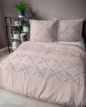 Pościel bawełniana 220x200 pudrowa różowa geometria 5108 A Bawełna 32 Pościel bawełniana 220x200 pudrowa różowa geometria 5108 A Bawełna 32