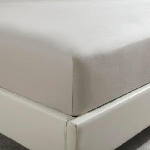 Prześcieradło satynowe z gumką 200x220 taupe jednobarwne na wysoki materac I24 Prześcieradło satynowe z gumką 200x220 taupe jednobarwne na wysoki materac I24