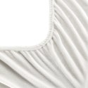 Prześcieradło z mikrofibry 100x200 Flano kremowe na wysoki materac 30 cm Eurofirany Prześcieradło z mikrofibry 100x200 Flano kremowe na wysoki materac 30 cm Eurofirany