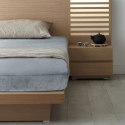 Prześcieradło z mikrofibry 220x200 Flano srebrne na wysoki materac 30 cm Eurofirany