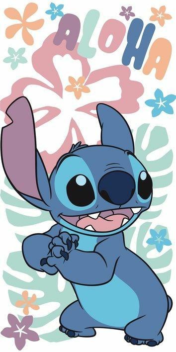 Ręcznik plażowy 70x140 Lilo and Stitch Hawaiian niebieski dziecięcy bawełniany Kids25 Ręcznik plażowy 70x140 Lilo and Stitch Hawaiian niebieski dziecięcy bawełniany Kids25