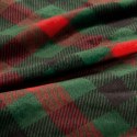 Koc świąteczny 150x200 Feliks czerwony zielony kratka narzuta Eurofirany