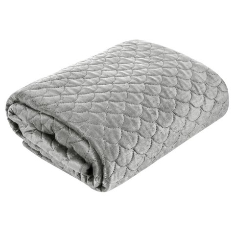 Narzuta dekoracyjna 170x210 Ariel srebrna welurowa Eurofirany Narzuta dekoracyjna 170x210 Ariel srebrna welurowa Eurofirany