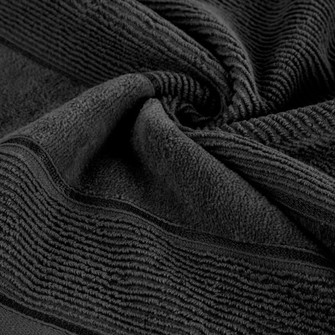 Ręcznik Emma 13 70x140 czarny 500g/m2 frotte Eurofirany Ręcznik Emma 13 70x140 czarny 500g/m2 frotte Eurofirany