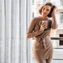Firana 140x270 Melia biała srebrna gotowa na taśmie Eurofirany