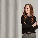Zasłona 140x250 Nita beżowa ciemna gotowa na przelotkach Eurofirany Zasłona 140x250 Nita beżowa ciemna gotowa na przelotkach Eurofirany