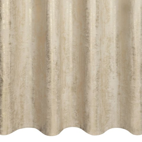 Zasłona 140x250 Renia beżowa jasna złota welurowa gotowa na przelotkach Eurofirany Zasłona 140x250 Renia beżowa jasna złota welurowa gotowa na przelotkach Eurofirany