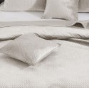 Narzuta welurowa 140x200 Maya beżowa jasna geometryczna krzyżyki I24
