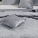 Narzuta welurowa 200x220 Maya szara geometryczna krzyżyki I24