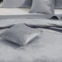 Narzuta welurowa 200x220 Maya szara geometryczna krzyżyki I24