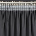 Zasłona 140x270 Emila czarna szampańska gotowa na taśmie Eurofirany