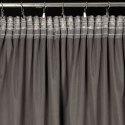 Zasłona 140x270 Felis grafitowa szampańska z nadrukiem liści gotowa na taśmie Eurofirany