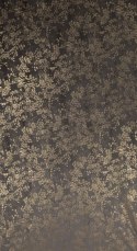 Zasłona 140x270 Felis grafitowa szampańska z nadrukiem liści gotowa na taśmie Eurofirany