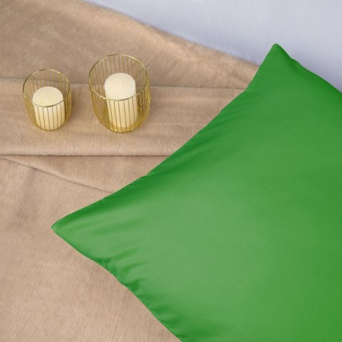 Poszewka satynowa 70x80 zielona 014 jednobarwna Darymex Poszewka satynowa 70x80 zielona 014 jednobarwna Darymex
