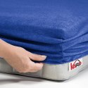 Prześcieradło frotte z gumką 160x200 szafirowe 029 grube 200g/m2 KARO Prześcieradło frotte z gumką 160x200 szafirowe 029 grube 200g/m2 KARO