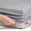 Prześcieradło frotte z gumką 160x200 szare 060 grube 200g/m2 KARO Prześcieradło frotte z gumką 160x200 szare 060 grube 200g/m2 KARO