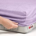 Prześcieradło frotte z gumką 160x200 wrzosowe 036 grube 200g/m2 KARO Prześcieradło frotte z gumką 160x200 wrzosowe 036 grube 200g/m2 KARO