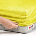 Prześcieradło frotte z gumką 160x200 żółte cytrynowe 004 grube 200g/m2 KARO Prześcieradło frotte z gumką 160x200 żółte cytrynowe 004 grube 200g/m2 KARO
