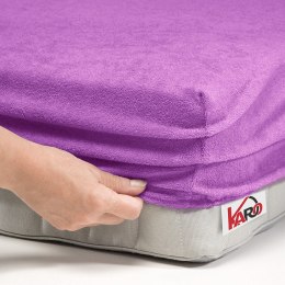Prześcieradło frotte z gumką 180x200 fuksja 062 grube 200g/m2 KARO