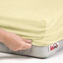Prześcieradło frotte z gumką 180x200 kremowe 003 grube 200g/m2 KARO Prześcieradło frotte z gumką 180x200 kremowe 003 grube 200g/m2 KARO