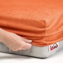 Prześcieradło frotte z gumką 180x200 rude terra 025 grube 200g/m2 KARO Prześcieradło frotte z gumką 180x200 rude terra 025 grube 200g/m2 KARO