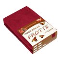 Prześcieradło frotte z gumką 200x220 bordowe 026 grube 200g/m2 KARO Prześcieradło frotte z gumką 200x220 bordowe 026 grube 200g/m2 KARO