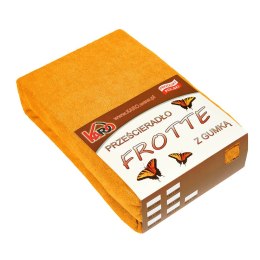 Prześcieradło frotte z gumką 200x220 pomarańczowe 050 grube 200g/m2 KARO