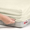 Prześcieradło frotte z gumką 90x200 ekri 002 grube 200g/m2 KARO Prześcieradło frotte z gumką 90x200 ekri 002 grube 200g/m2 KARO