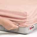Prześcieradło frotte z gumką 90x200 łososiowe 006 grube 200g/m2 KARO Prześcieradło frotte z gumką 90x200 łososiowe 006 grube 200g/m2 KARO