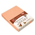 Prześcieradło jersey z gumką 120x200 morelowe 007 grube 150g/m2 KARO Prześcieradło jersey z gumką 120x200 morelowe 007 grube 150g/m2 KARO