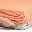 Prześcieradło jersey z gumką 120x200 morelowe 007 grube 150g/m2 KARO Prześcieradło jersey z gumką 120x200 morelowe 007 grube 150g/m2 KARO