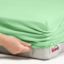 Prześcieradło jersey z gumką 120x200 seledynowe 012 grube 150g/m2 KARO Prześcieradło jersey z gumką 120x200 seledynowe 012 grube 150g/m2 KARO