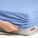 Prześcieradło jersey z gumką 140x200 błękitne 028 grube 150g/m2 KARO