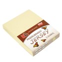 Prześcieradło jersey z gumką 140x200 kremowe 003 grube 150g/m2 KARO Prześcieradło jersey z gumką 140x200 kremowe 003 grube 150g/m2 KARO