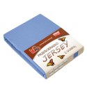 Prześcieradło jersey z gumką 140x200 niebieskie 038 grube 150g/m2 KARO Prześcieradło jersey z gumką 140x200 niebieskie 038 grube 150g/m2 KARO