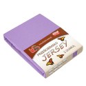Prześcieradło jersey z gumką 160x200 fioletowe 022 grube 150g/m2 KARO Prześcieradło jersey z gumką 160x200 fioletowe 022 grube 150g/m2 KARO
