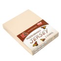 Prześcieradło jersey z gumką 80x160 beżowe jasne 008 grube 150g/m2 KARO Prześcieradło jersey z gumką 80x160 beżowe jasne 008 grube 150g/m2 KARO