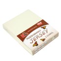 Prześcieradło jersey z gumką 80x160 ekri 002 grube 150g/m2 KARO Prześcieradło jersey z gumką 80x160 ekri 002 grube 150g/m2 KARO