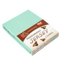 Prześcieradło jersey z gumką 80x160 pistacjowe 014 grube 150g/m2 KARO Prześcieradło jersey z gumką 80x160 pistacjowe 014 grube 150g/m2 KARO