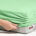 Prześcieradło jersey z gumką 80x160 seledynowe 012 grube 150g/m2 KARO