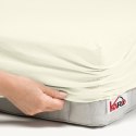 Prześcieradło jersey z gumką 90x200 ekri 002 grube 150g/m2 KARO Prześcieradło jersey z gumką 90x200 ekri 002 grube 150g/m2 KARO