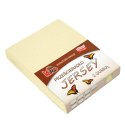 Prześcieradło jersey z gumką 90x200 kremowe 003 grube 150g/m2 KARO Prześcieradło jersey z gumką 90x200 kremowe 003 grube 150g/m2 KARO