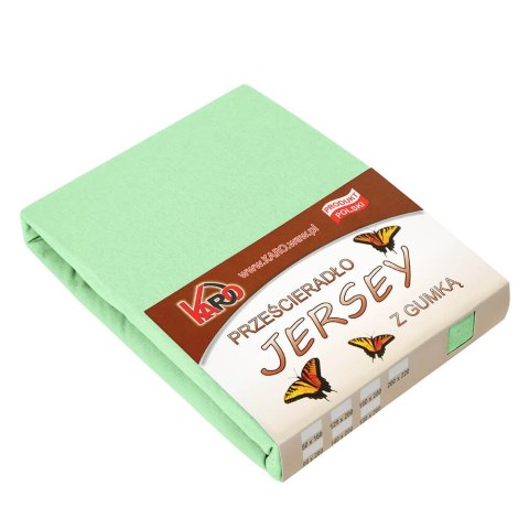 Prześcieradło jersey z gumką 90x200 seledynowe 012 grube 150g/m2 KARO Prześcieradło jersey z gumką 90x200 seledynowe 012 grube 150g/m2 KARO