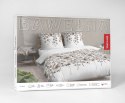 Pościel bawełniana 160x200 biała beżowa ciemna kwiatki 5252 B Bawełna 48 Pościel bawełniana 160x200 biała beżowa ciemna kwiatki 5252 B Bawełna 48